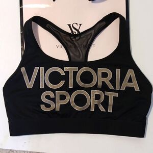Victoria’s Secret Sport Black Gold Sport Bra size L/G